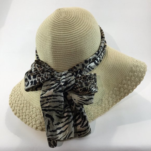 Shade Shack animal print ribbon flooy hat - Picture 3 of 5